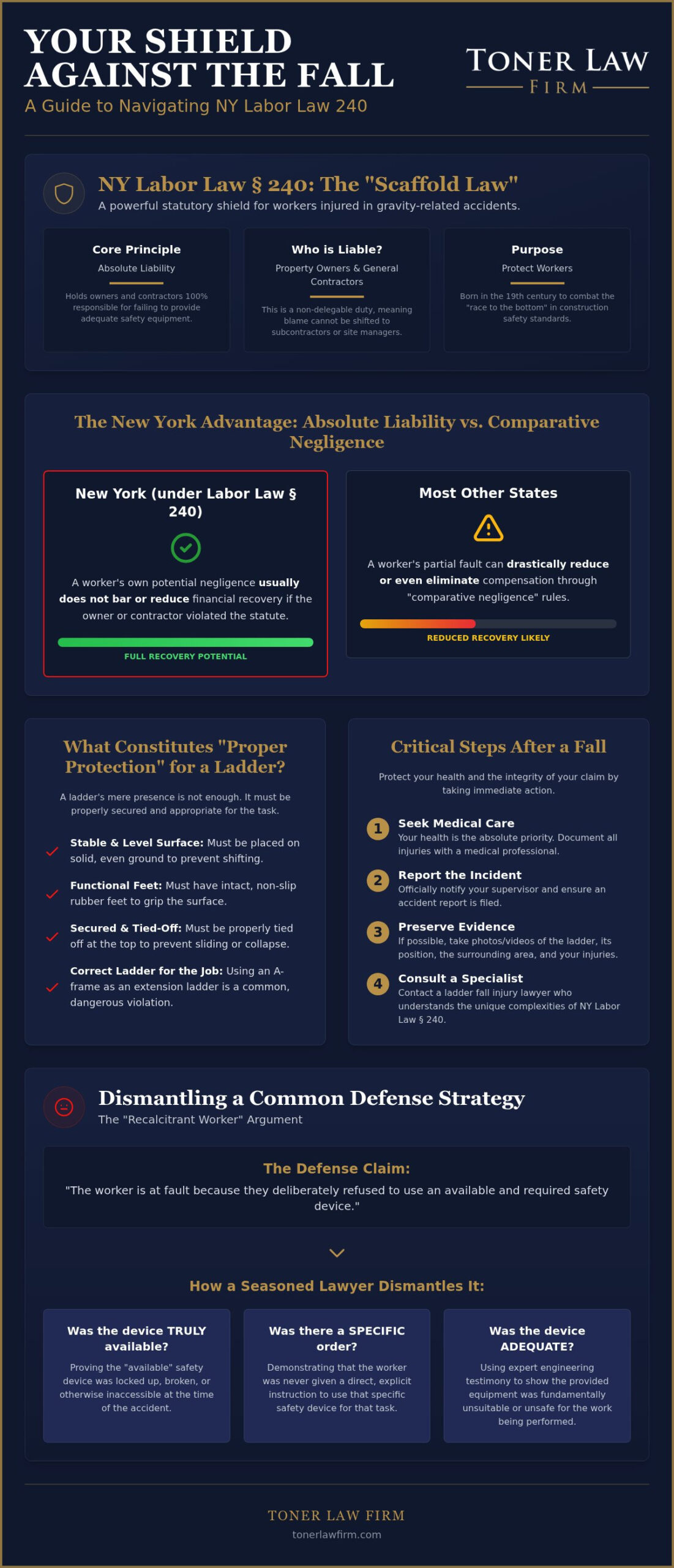 Ladder Fall Injury Lawyer NY: A Tactical Blueprint for Your Recovery
